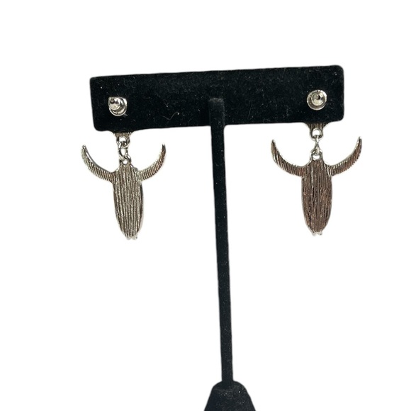 NWT 3 for $20 Silver & Turquoise Steer Head Western Earrings “you pick 3” - Picture 3 of 5